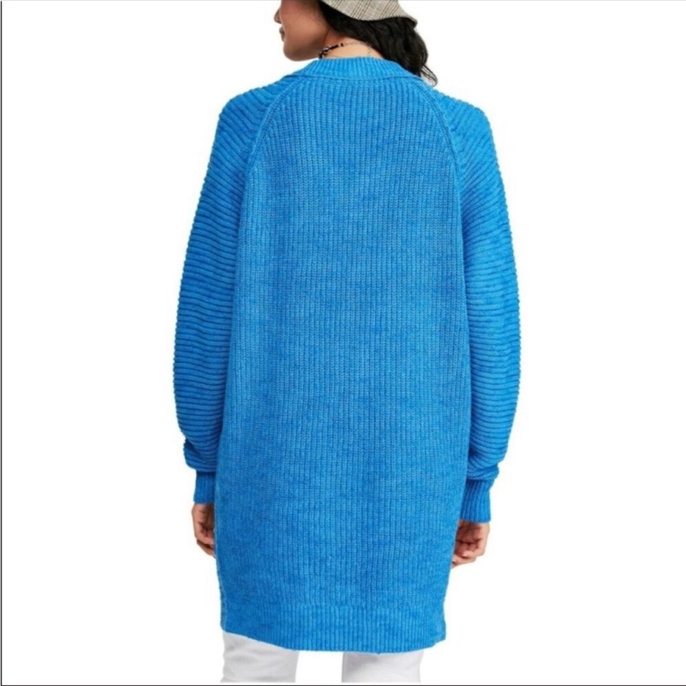 FREE PEOPLE Sunday V Neck Sweater Blue NWT - Picture 14 of 14